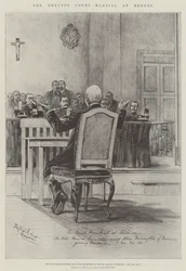 Het Dreyfus-krijgsgerecht in Rennes